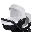 Mama Kiddies Gemini 3az1-ben ikerbabakocsi kiegészítőkkel világosszürke-fekete színben + ajándék