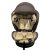 Scaun auto de siguranță Mama Kiddies Murphy Bear rotativ la 360° cu ISOFIX (40-150 cm iSize) în culoare bej-maro cu parasolar cadou.