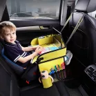 Măsuță portabilă cu model de mașinuțe – culoare galbenă