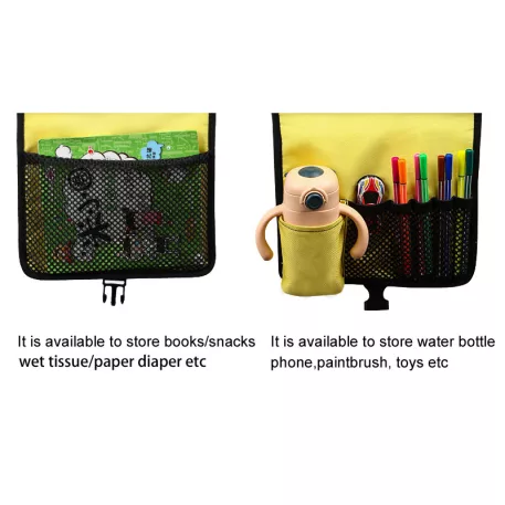 Măsuță portabilă cu model de mașinuțe – culoare galbenă