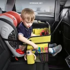 Măsuță portabilă cu model de mașinuțe – culoare galbenă