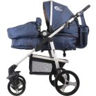 Mama Kiddies Blue Jeans 3az1-ben babakocsi kiegészítőkkel kék színben + Ajándék