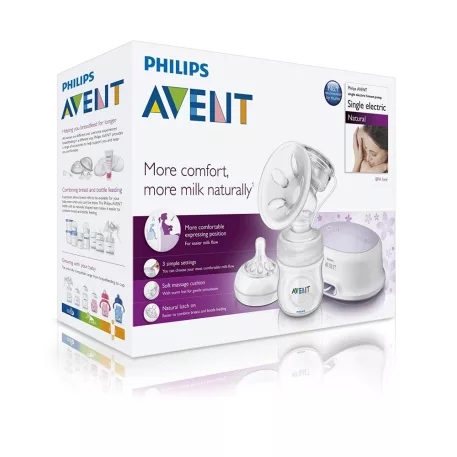Philips Avent Natural elektromos mellszívó + tartozékok 0% BPA  