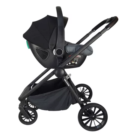 Mama Kiddies Unique cărucior multifuncțional 3 în 1 cu accesorii, culoare graphite + Cadou