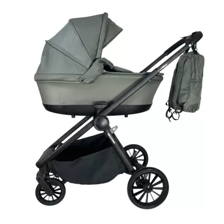 Mama Kiddies Unique cărucior multifuncțional 3 în 1 cu accesorii, culoare verde + Cadou