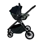 Mama Kiddies Unique cărucior multifuncțional 3 în 1 cu accesorii, culoare verde + Cadou