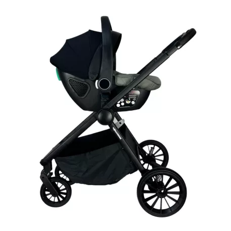 Mama Kiddies Unique cărucior multifuncțional 3 în 1 cu accesorii, culoare verde + Cadou