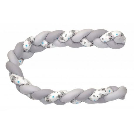 Apărătoare laterală împletită 240 cm ursuleț gri