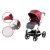 Mama Kiddies ISmart cărucior sport cu accesorii, culoare roșu + sac de picioare cadou