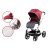 Mama Kiddies ISmart cărucior sport cu accesorii, culoare roșu + sac de picioare cadou