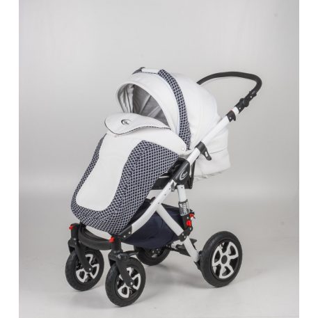 Mama Kiddies Carbon Exclusive Sky 3az1-ben multifunkciós Eco Leather babakocsi kiegészítőkkel + Ajándék