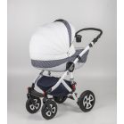 Mama Kiddies Carbon Exclusive Sky 3az1-ben multifunkciós Eco Leather babakocsi kiegészítőkkel + Ajándék