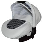 Mama Kiddies Carbon Exclusive Sky 3az1-ben multifunkciós Eco Leather babakocsi kiegészítőkkel + Ajándék