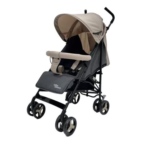 Mama Kiddies VENTO cărucior sport tip umbrelă, culoare bej-gri + cadou husă de ploaie