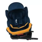 Scaun auto de siguranță Mama Kiddies Champion cu ISOFIX, rotativ 360° (0-36 kg) albastru-galben cu copertină cadou (certificat TUV)