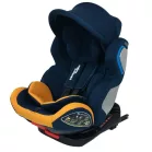 Scaun auto de siguranță Mama Kiddies Champion cu ISOFIX, rotativ 360° (0-36 kg) albastru-galben cu copertină cadou (certificat TUV)