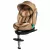 Scaun auto Mama Kiddies iSize Journey Extra cu ISOFIX, rotativ 360° (40–150 cm), culoare bej, cu picior de sprijin, parasolar cadou și suport pentru picioare