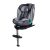 Scaun auto Mama Kiddies iSize Journey Extra cu ISOFIX, rotativ 360° (40–150 cm), culoare gri, cu picior de sprijin, parasolar cadou și suport pentru picioare