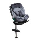 Scaun auto Mama Kiddies iSize Journey Extra cu ISOFIX, rotativ 360° (40–150 cm), culoare gri, cu picior de sprijin, parasolar cadou și suport pentru picioare
