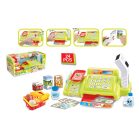 Mama Kiddies Casă de marcat cu scaner de coduri de bare , set de 24 piese, culoare verde 