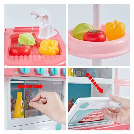 Mama Kiddies KitchenStar Set bucătărie copii 43 piese, culoare portocaliu