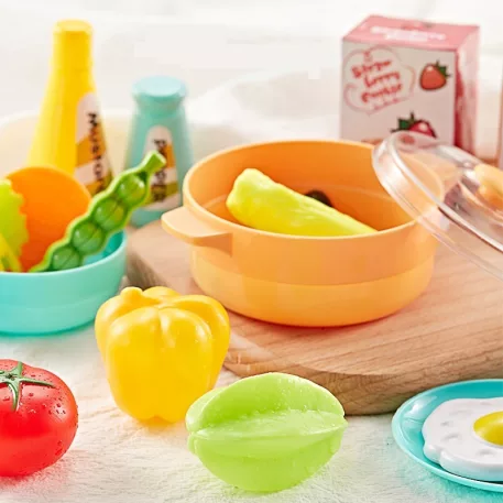 Mama Kiddies KitchenStar Set bucătărie copii 43 piese, culoare portocaliu
