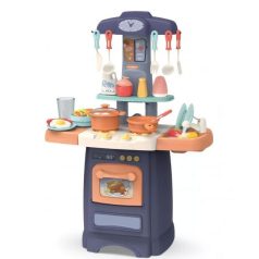    Mama Kiddies Effluent Kitchen Set bucătărie copii 29 piese, culoare albastru