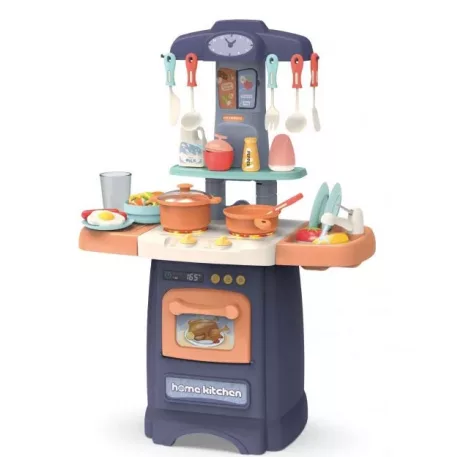  Mama Kiddies Effluent Kitchen Set bucătărie copii 29 piese, culoare albastru