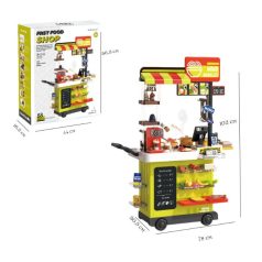   Mama Kiddies Stand Fast Food 82 piese, înălțime 102 cm, culoare verde