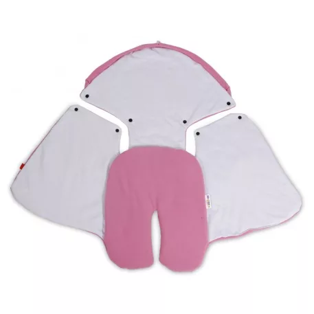 Sac de dormit universal Nellys Baby din bumbac organic pentru cărucior - de culoare bej
