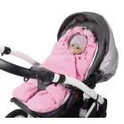 Sac de dormit universal Nellys Baby din bumbac organic pentru cărucior - de culoare bej