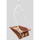 Incababy leagăn bebe în culoare maro cu imprimeu funny forrest