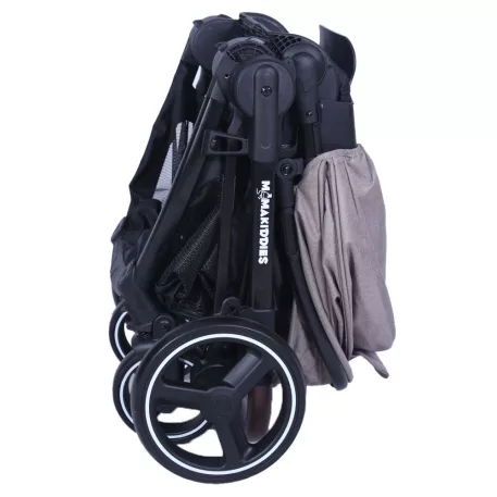 Mama Kiddies Luxury Travel System babakocsi babahordozóval bézs színben + ajándék lábzsák