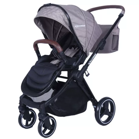 Mama Kiddies Luxury Travel System babakocsi babahordozóval bézs színben + ajándék lábzsák