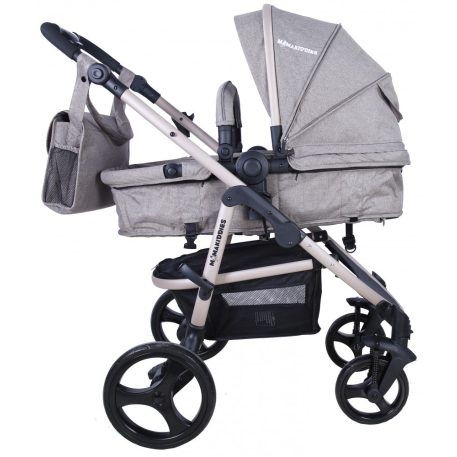 Mama Kiddies Coffee Jeans 3az1-ben babakocsi kiegészítőkkel bézs színben + Ajándék