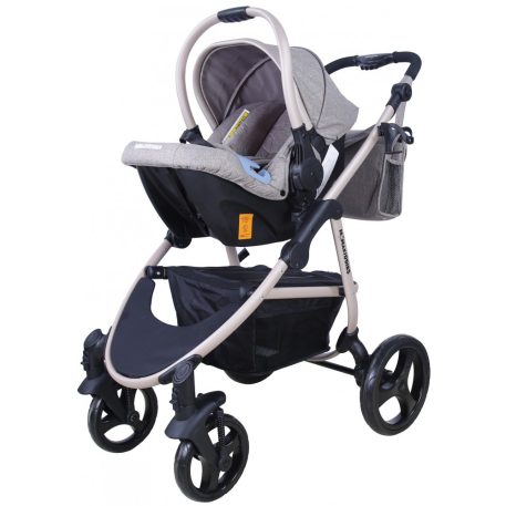 Mama Kiddies Coffee Jeans 3az1-ben babakocsi kiegészítőkkel bézs színben + Ajándék