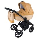 Cărucior multifuncțional 3în1 Mama Kiddies Legend Collection piele ecologică, culoare bej + cadou