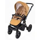 Cărucior multifuncțional 3în1 Mama Kiddies Legend Collection piele ecologică, culoare bej + cadou