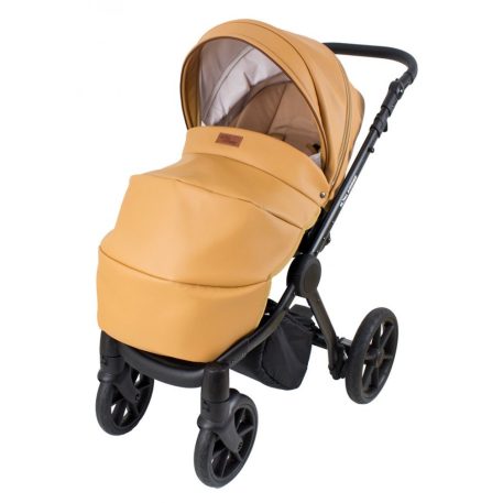 Cărucior multifuncțional 3în1 Mama Kiddies Legend Collection piele ecologică, culoare bej + cadou