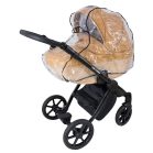 Cărucior multifuncțional 3în1 Mama Kiddies Legend Collection piele ecologică, culoare bej + cadou