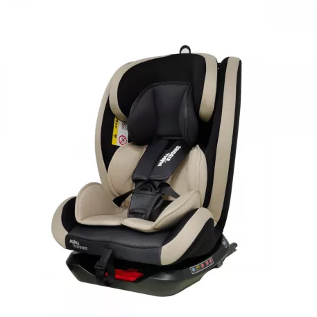 Scaun auto sigur ISOFIX rotativ în 360° Mama Kiddies Rotary Protect GT (0-36 kg) bej cu copertină cadou (certificat TUV)