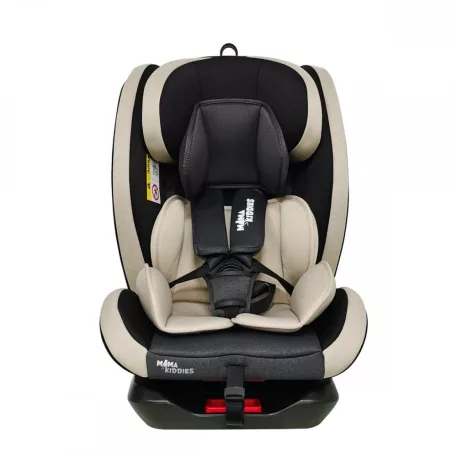 Scaun auto sigur ISOFIX rotativ în 360° Mama Kiddies Rotary Protect GT (0-36 kg) bej cu copertină cadou (certificat TUV)