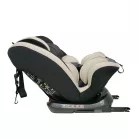 Scaun auto sigur ISOFIX rotativ în 360° Mama Kiddies Rotary Protect GT (0-36 kg) bej cu copertină cadou (certificat TUV)