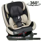 Scaun auto sigur ISOFIX rotativ în 360° Mama Kiddies Rotary Protect GT (0-36 kg) bej cu copertină cadou (certificat TUV)