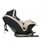 Scaun auto sigur ISOFIX rotativ în 360° Mama Kiddies Rotary Protect GT (0-36 kg) bej cu copertină cadou (certificat TUV)