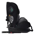 Scaun auto de siguranță rotativ ISOFIX 360° Mama Kiddies Racing (40 - 125 cm) în culoarea gri-negru + Pernă de protecție cadou