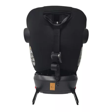 Scaun auto de siguranță rotativ ISOFIX 360° Mama Kiddies Racing (40 - 125 cm) în culoarea gri-negru + Pernă de protecție cadou