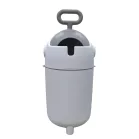 Coș pentru scutece Mama Kiddies INODORO 12 litri + cadou