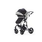 Cărucior multifuncțional 3în1 Mama Kiddies Evening Star cu accesorii, în culoare negru-gri + Cadou