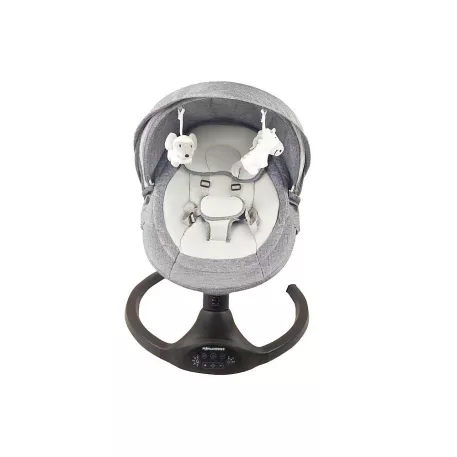 Mama Kiddies 2in1 Elite leagăn electric și scaun de odihnă cu telecomandă disponibilă în culoarea grafit + cadou